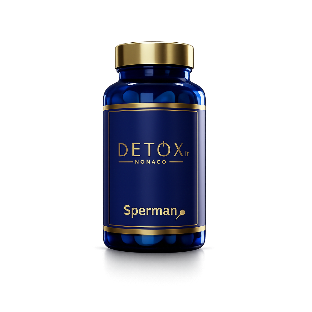 Sperman — complément fertilité et vitalité masculine, flacon noir Detox