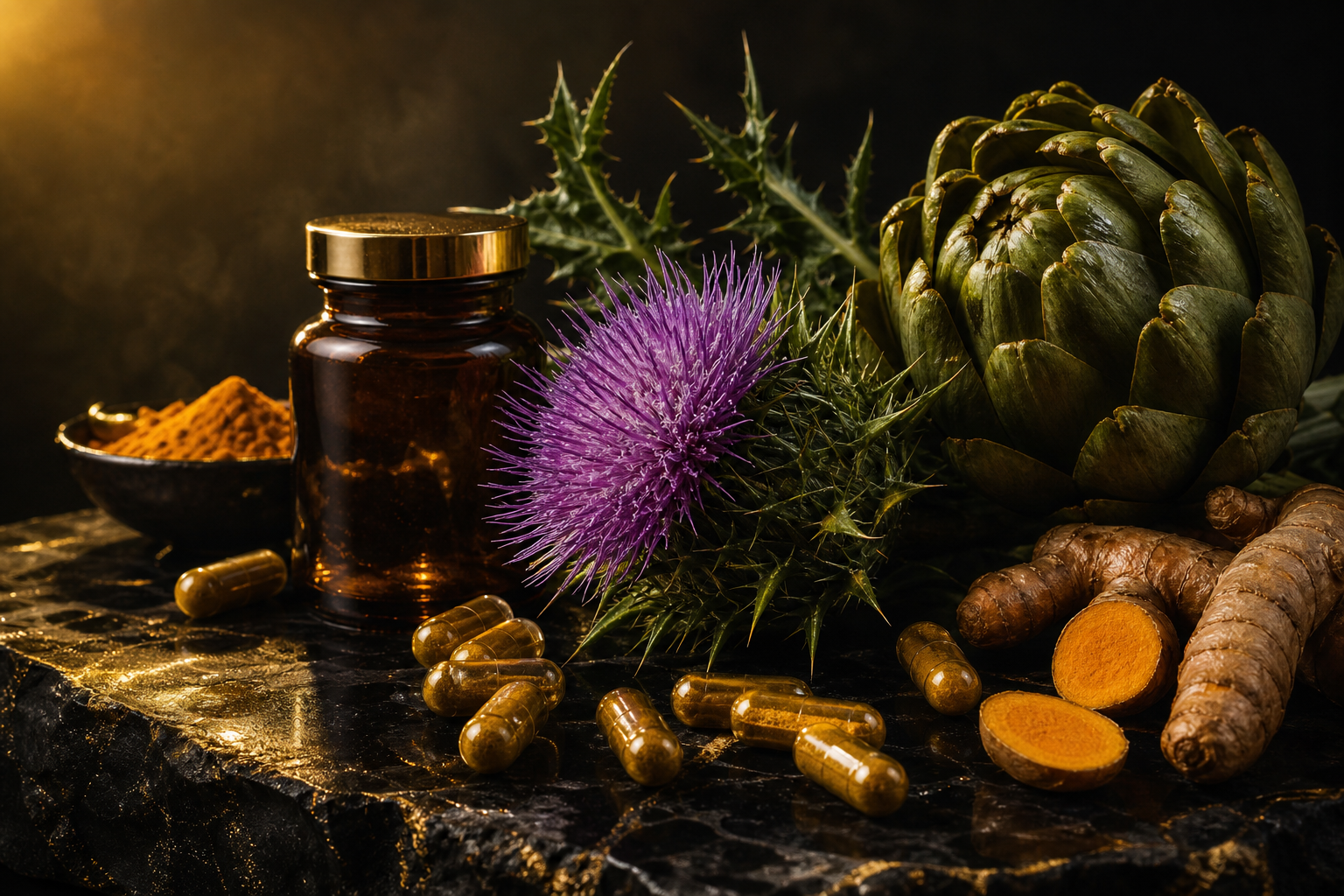 Détox du foie : chardon-marie, artichaut et curcuma