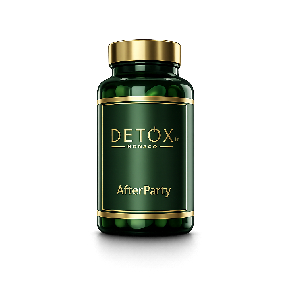 After Party Detox — complément détox foie et récupération après les excès, flacon noir Detox