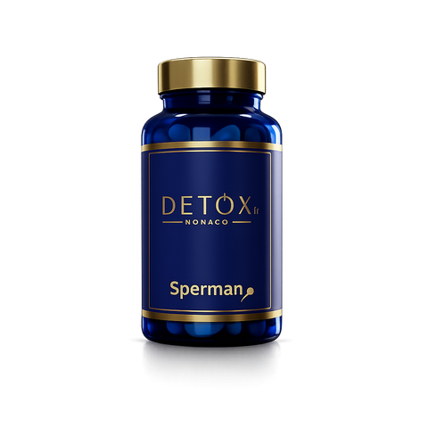 Sperman — complément fertilité et vitalité masculine, flacon noir Detox